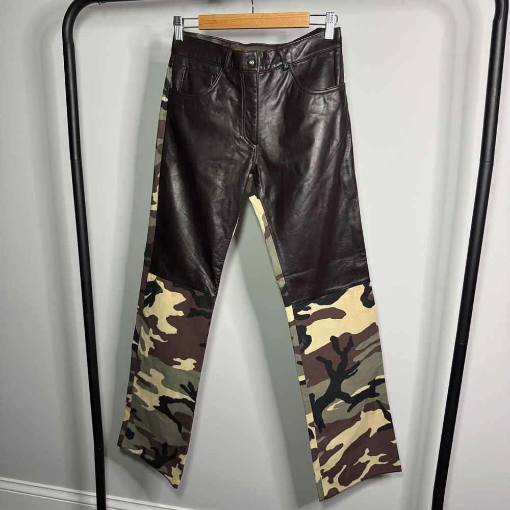Custom Leather Canvas Army Pant - Picture 3 of 8